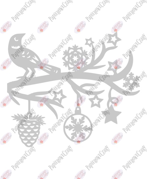 Gałąź zimowa 1 Dekoracje z papieru