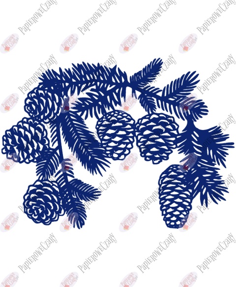 Gałąź zimowa 3 Dekoracje z papieru