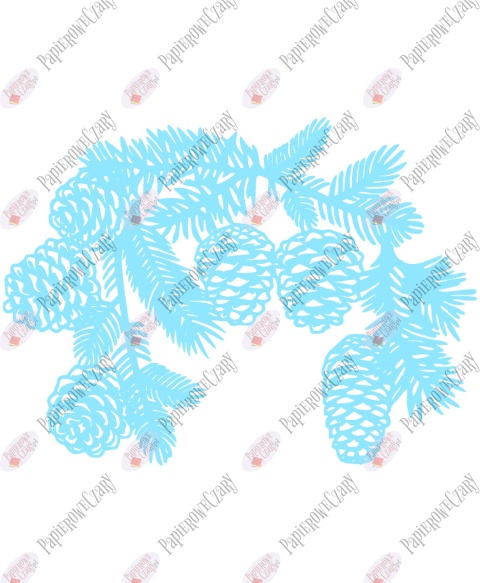 Gałąź zimowa 3 Dekoracje z papieru