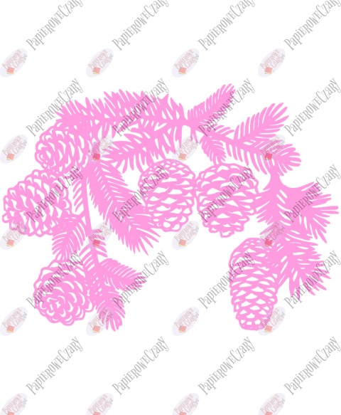 Gałąź zimowa 3 Dekoracje z papieru