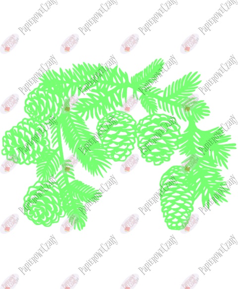 Gałąź zimowa 3 Dekoracje z papieru