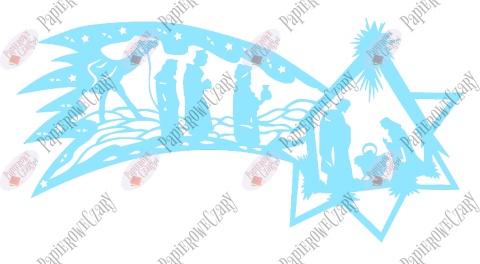 Gwiazda betlejemska 2 Dekoracje z papieru