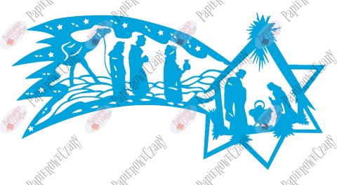 Gwiazda betlejemska 2 Dekoracje z papieru