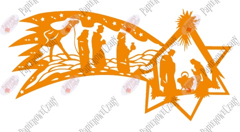 Gwiazda betlejemska 2 Dekoracje z papieru