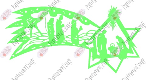 Gwiazda betlejemska 2 Dekoracje z papieru