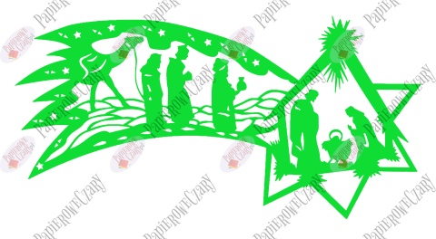 Gwiazda betlejemska 2 Dekoracje z papieru