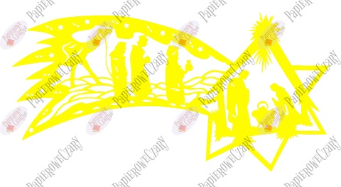 Gwiazda betlejemska 2 Dekoracje z papieru