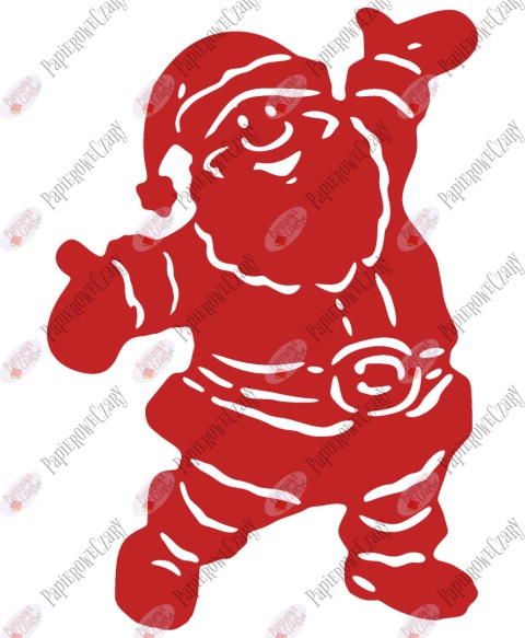 Mikołaj 1 Dekoracje z papieru