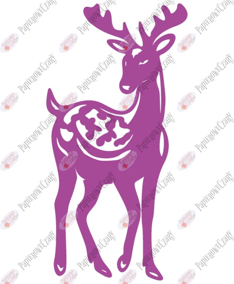 Renifer 2 Dekoracje z papieru