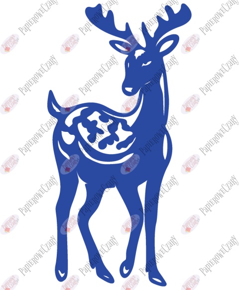 Renifer 2 Dekoracje z papieru