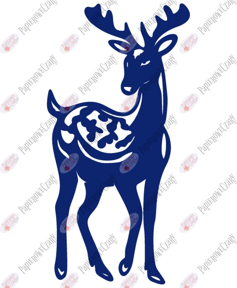 Renifer 2 Dekoracje z papieru