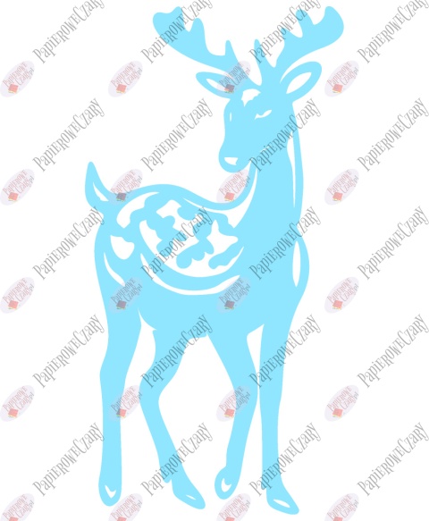 Renifer 2 Dekoracje z papieru