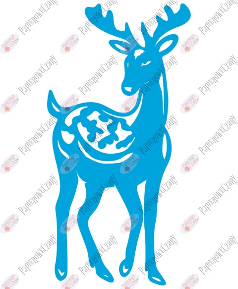 Renifer 2 Dekoracje z papieru