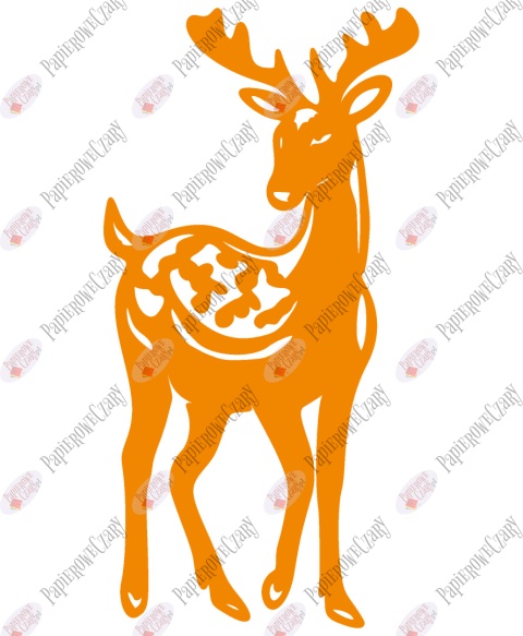 Renifer 2 Dekoracje z papieru