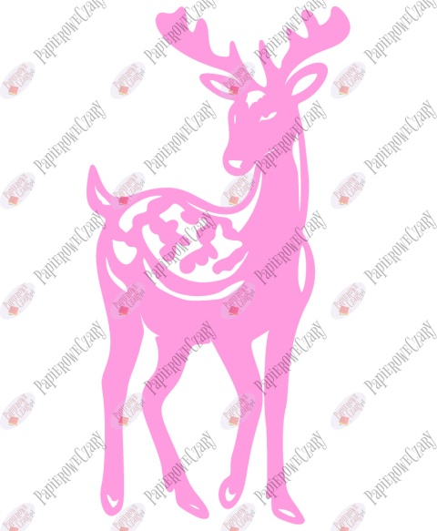 Renifer 2 Dekoracje z papieru