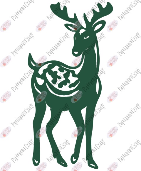 Renifer 2 Dekoracje z papieru