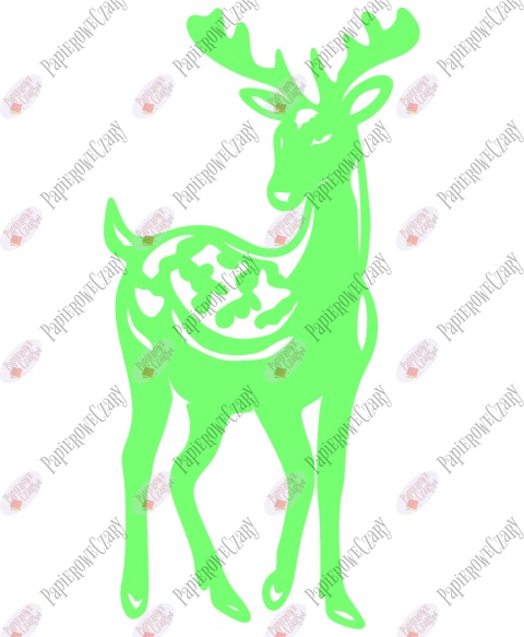 Renifer 2 Dekoracje z papieru