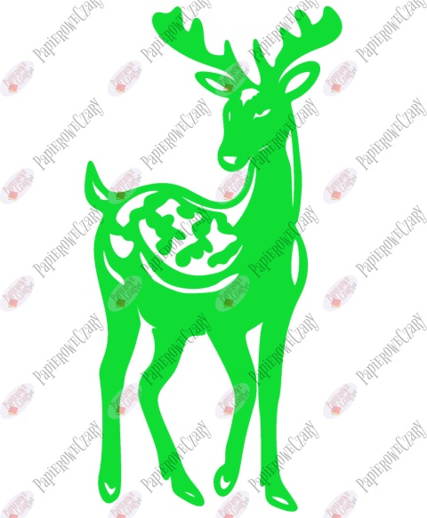 Renifer 2 Dekoracje z papieru