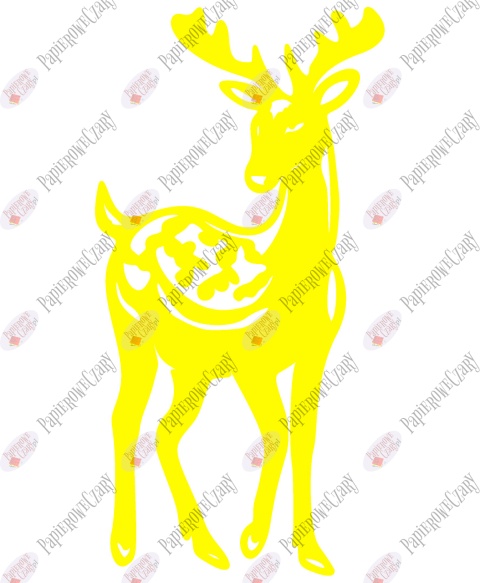 Renifer 2 Dekoracje z papieru