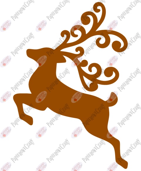 Renifer 5 Dekoracje z papieru