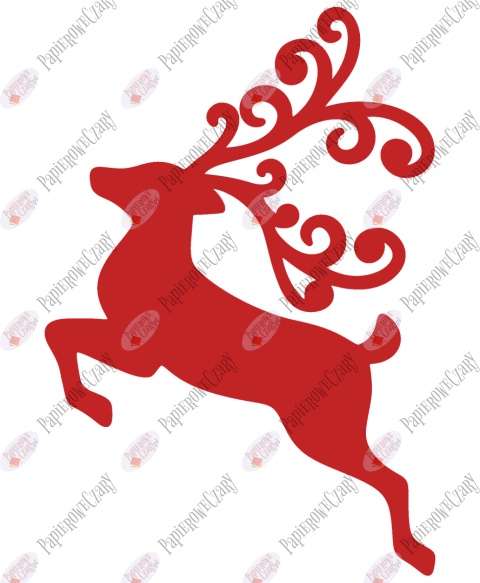 Renifer 5 Dekoracje z papieru