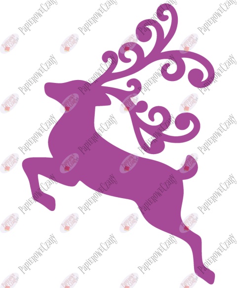 Renifer 5 Dekoracje z papieru