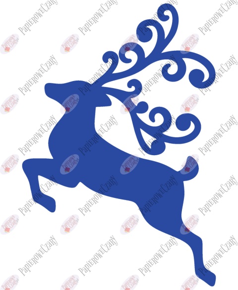 Renifer 5 Dekoracje z papieru