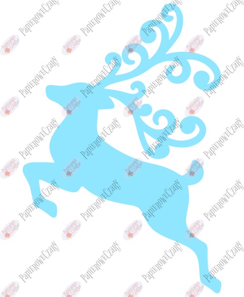 Renifer 5 Dekoracje z papieru