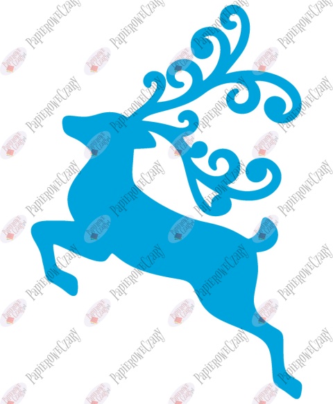 Renifer 5 Dekoracje z papieru