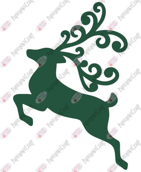 Renifer 5 Dekoracje z papieru