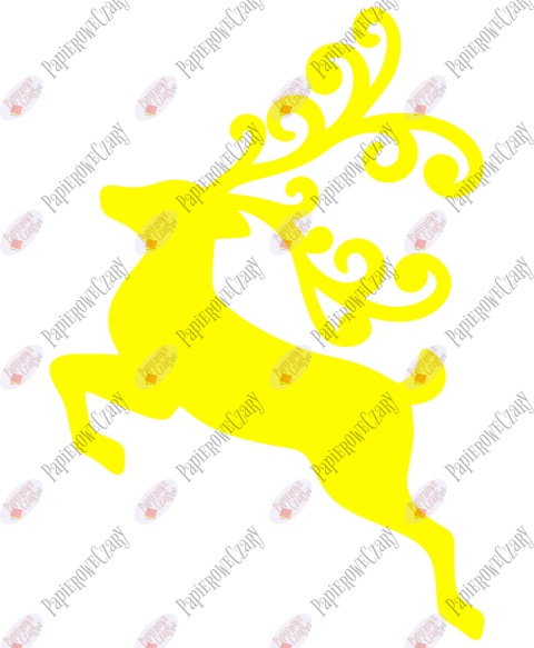 Renifer 5 Dekoracje z papieru