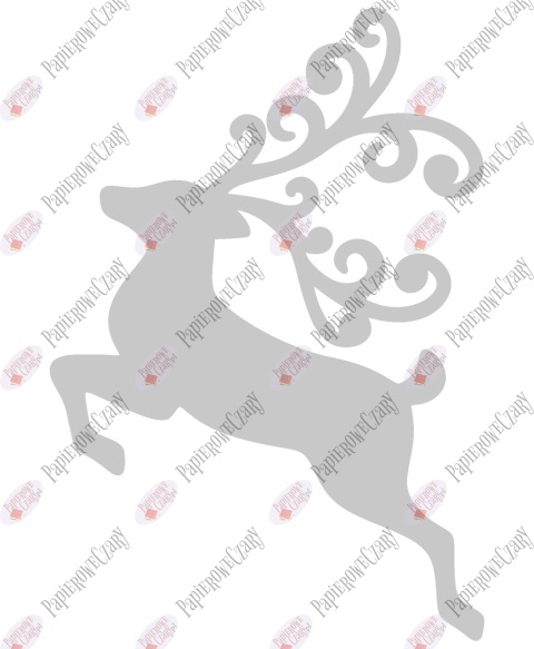 Renifer 5 Dekoracje z papieru