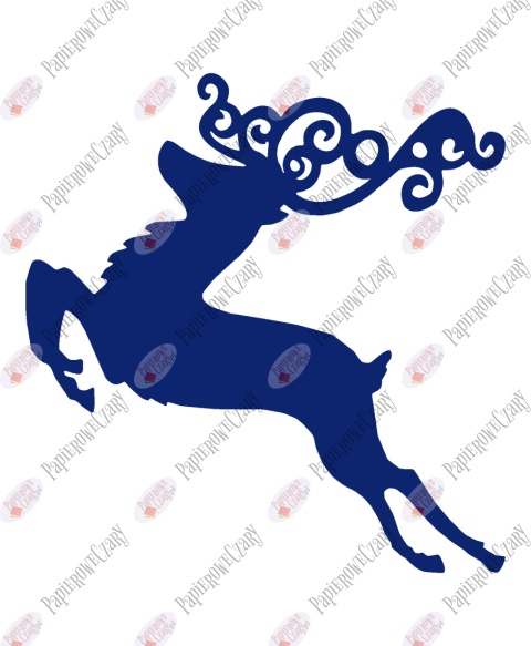 Renifer 6 Dekoracje z papieru