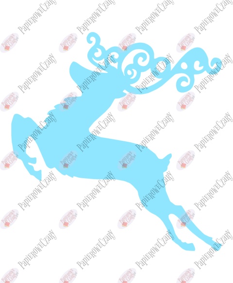 Renifer 6 Dekoracje z papieru