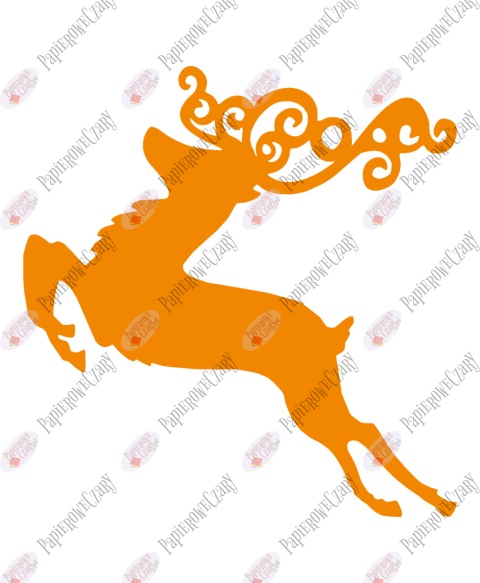 Renifer 6 Dekoracje z papieru