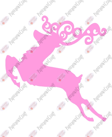 Renifer 6 Dekoracje z papieru