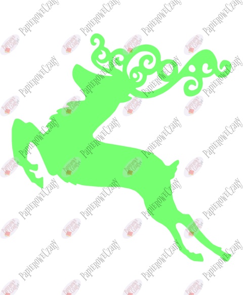 Renifer 6 Dekoracje z papieru