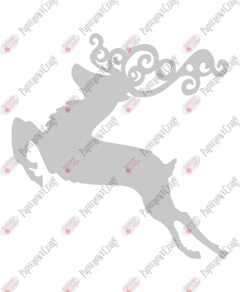 Renifer 6 Dekoracje z papieru