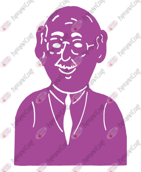 Dziadek 1 Dekoracje z papieru