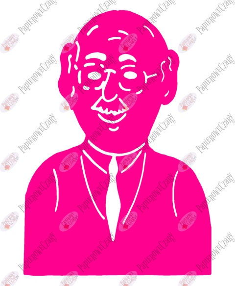 Dziadek 1 Dekoracje z papieru