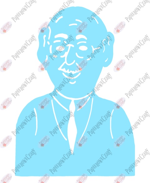 Dziadek 1 Dekoracje z papieru