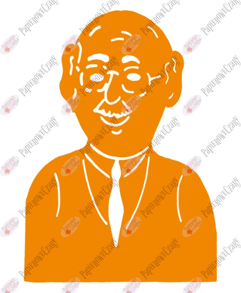 Dziadek 1 Dekoracje z papieru