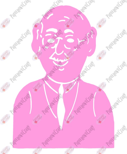 Dziadek 1 Dekoracje z papieru