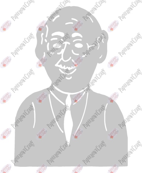 Dziadek 1 Dekoracje z papieru