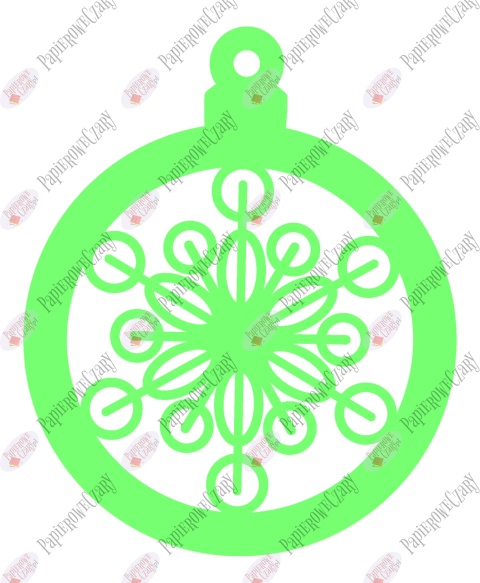 Bombka 11 Dekoracje z papieru