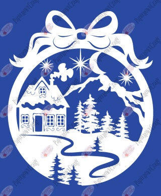 Bombka 12 Dekoracje z papieru