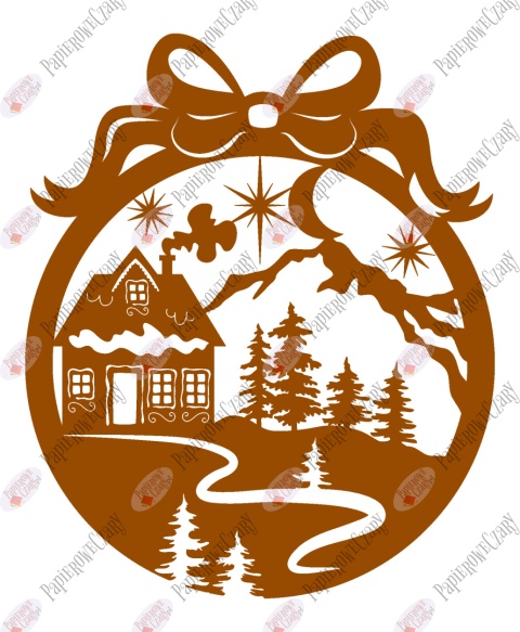 Bombka 12 Dekoracje z papieru