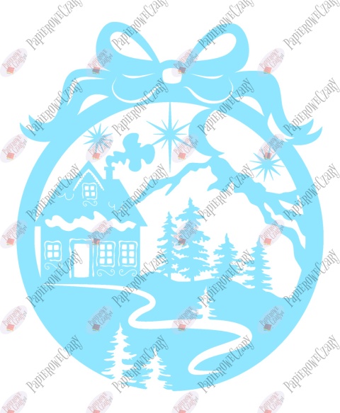 Bombka 12 Dekoracje z papieru