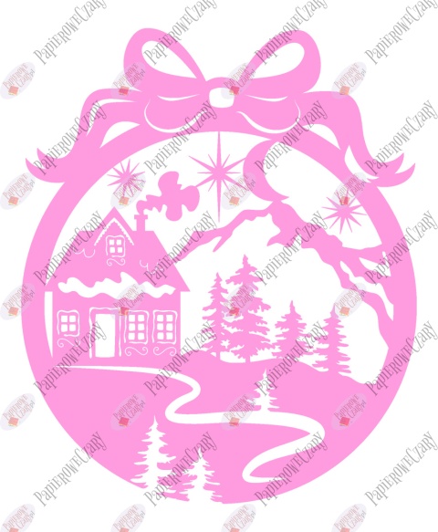 Bombka 12 Dekoracje z papieru