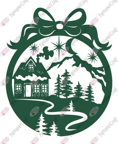 Bombka 12 Dekoracje z papieru